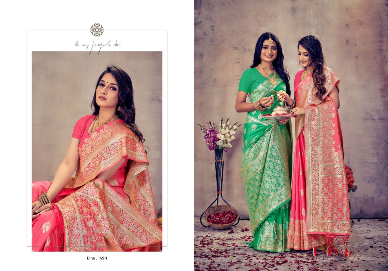 Minaxi Silk Vol 1 By Bunawat Banarasi Silk Sarees Catalog
